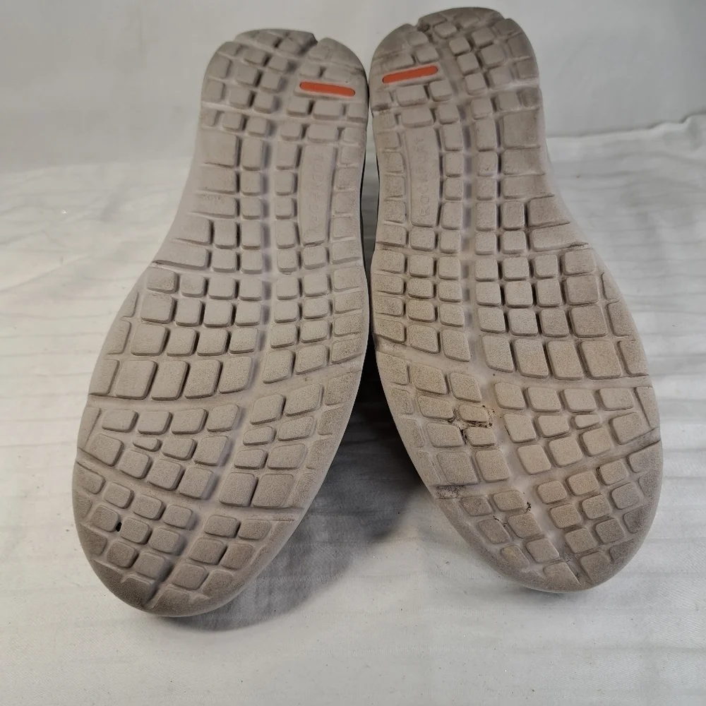 ROCKPORT Dark Gray Leather Slip On truWALK Sneakers Men's Size 8
